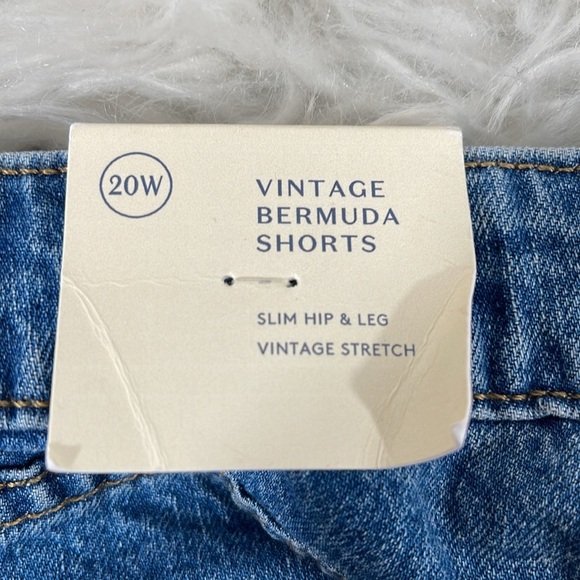 UNIVERSAL THREAD Vintage Bermuda Stretch Raw Hem Denim Jean Shorts Size 20 NEW - Picture 10 of 15